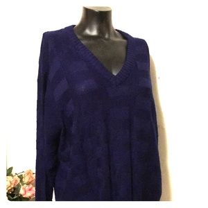 Navy Blue Square in Square Sweater